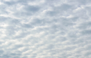 White clouds in a blue sky makes a pretty pattern on a warm Missouri day and could be a nice graphic for text or a weather theme.
