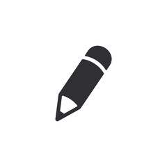 Pencil icon. Vector icon. Vector pencil sign. Edit symbol. Pencil isolated on transparent background. Vector illustration. Ui elements. Pen icon. School tool. Edit icon.