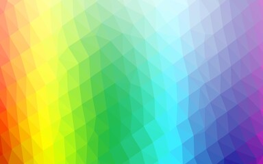 Obraz premium Light Multicolor, Rainbow vector blurry triangle template. Colorful abstract illustration with gradient. Template for a cell phone background.