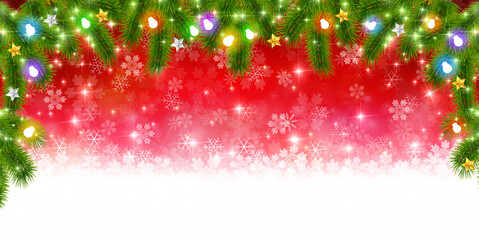 クリスマス　雪　冬　背景