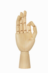 OKを出す木製の手
