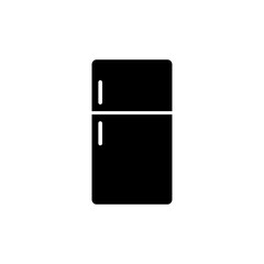 refrigerator flat icon vector illustration