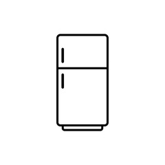 refrigerator flat icon vector illustration