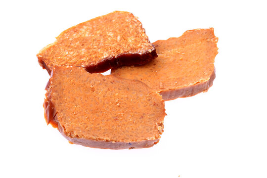 Rice cake zi ba on a white background