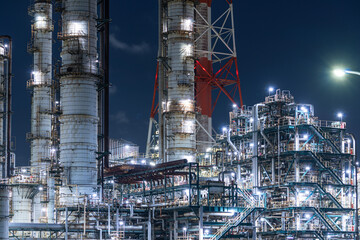 鹿島工業地帯　工場夜景