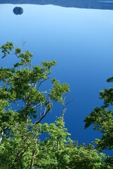 Blue lake in the mountains