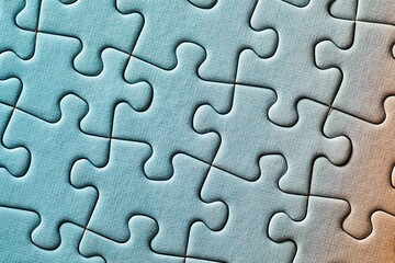 Jigsaw puzzle background, completed pattern