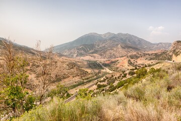 Beautiful rural landscape of country side in Utah, USA