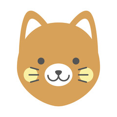 いぬのイラスト　イヌ　犬　戌　干支　動物　顔　アイコン　
Zodiac animals. Animal icon set. Animal face icon.