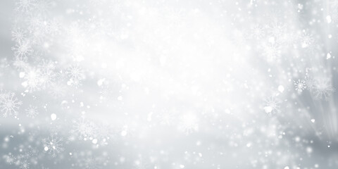 white and gray snow blur abstract background