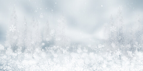 white and gray snow blur abstract background