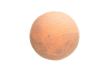 Super full blood moon on white background