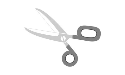 Scissor illustration logo icon