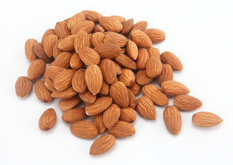almond on white background