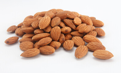almond on white background