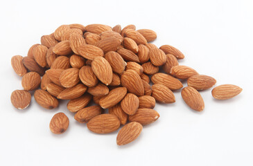 almond on white background