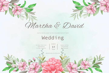 Elegant watercolor wedding invitation background