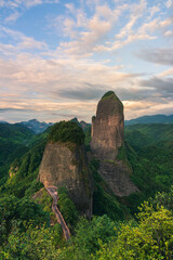 Langshan National Park, Hunan Province, China, a popular travel destination, the famous Danxia landform.