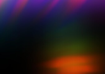 Fototapeta premium Dark Multicolor, Rainbow vector glossy abstract template. A vague abstract illustration with gradient. A completely new template for your design.