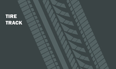 Vector automotive banner template. Grunge tire tracks backgrounds for landscape poster,