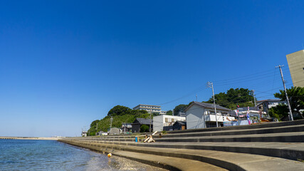 Fototapeta na wymiar 西尾 吉良 海 風景