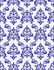 Tuinposter damask pattern © flworsmile