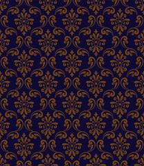 vintage damask seamless pattern