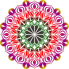 Mandalas for coloring book. Decorative round ornaments. Unusual flower shape. Yoga logos Vector.colored mandala design.