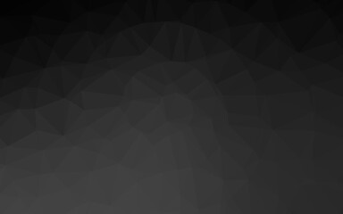 Obraz premium Dark Silver, Gray vector polygonal pattern. Colorful abstract illustration with gradient. Brand new style for your business design.