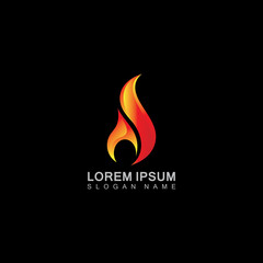 Vector Fire Flame element Illustration Logo, template creative symbol business