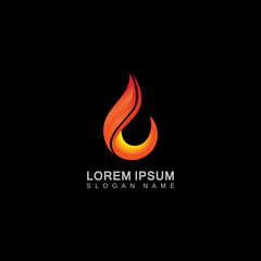 Vector Fire Flame element Illustration Logo, template creative symbol business