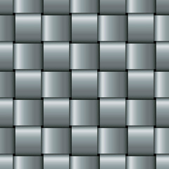 Silver Weave Vector Seamless Pattern