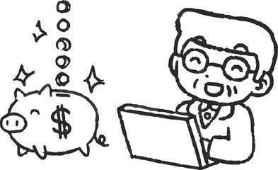 Old man who made a lot of money by investing 