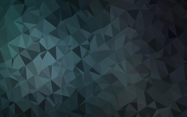 Dark BLUE vector polygonal background. Modern geometrical abstract illustration with gradient. Template for your brand book.