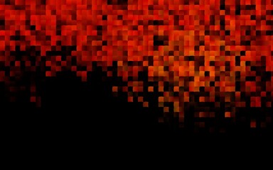 Dark Orange vector background with rectangles. Glitter abstract illustration with rectangular shapes. The template can be used as a background.