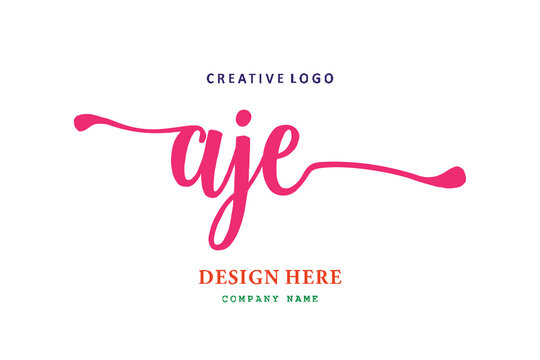 pharmacy logo AJE letter is simple, easy to understand and authoritative