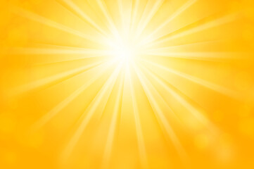 Obraz premium キラキラ光る太陽のイメージの背景イラスト