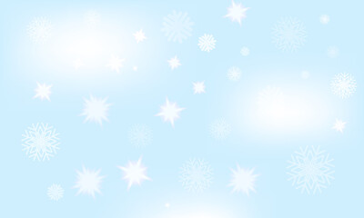 Fototapeta na wymiar Christmas abstract background with snowflakes - vector EPS 10