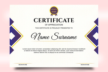 Super unique certificate template