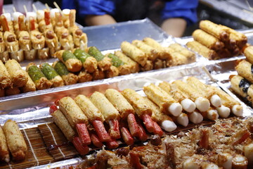 Myeong-dong of seoul street food
