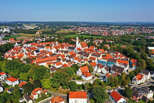 Luftbild von Schrobenhausen
