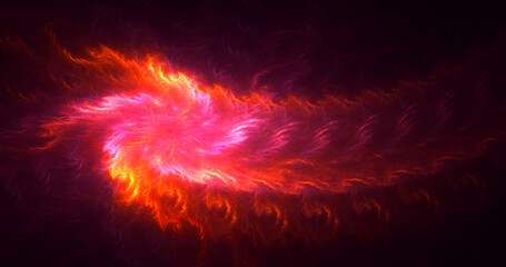 Fototapeta premium 3D rendering abstract multicolor fractal light background