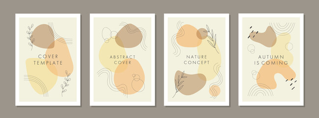 Set of abstract creative artistic templates. Universal cover Designs for Annual Report, Brochures, Flyers, Presentations, Leaflet, Magazine.