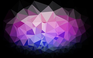 Light Multicolor, Rainbow vector blurry triangle template. Geometric illustration in Origami style with gradient. Brand new style for your business design.