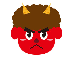 鬼のベクターイラスト　節分