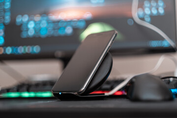 phone on smart charger