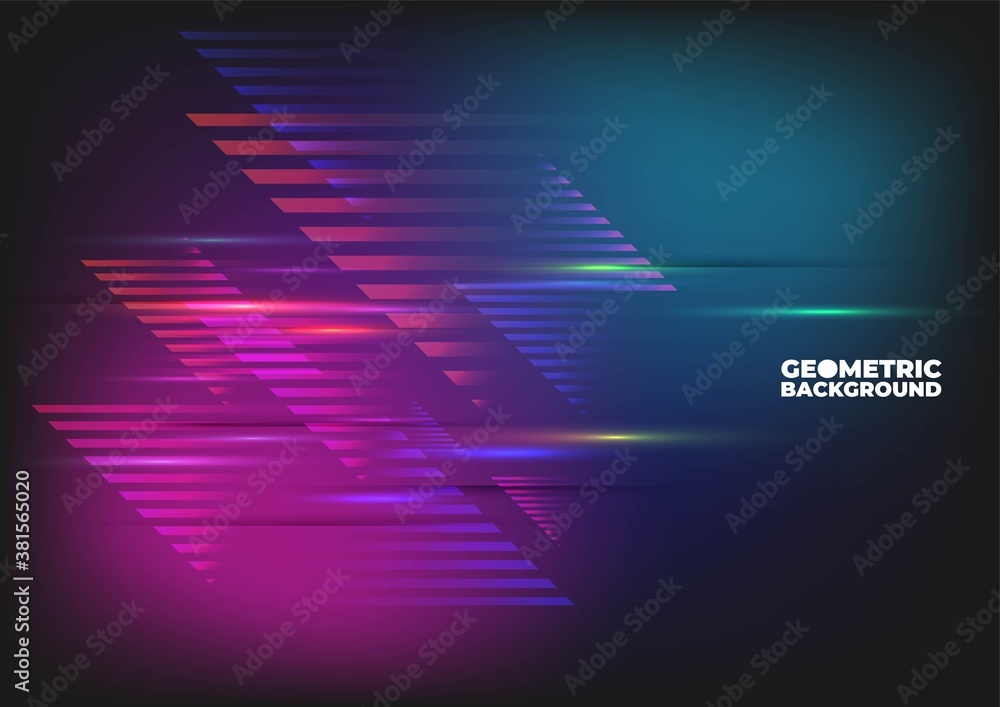 Poster technology background color vector for web and design