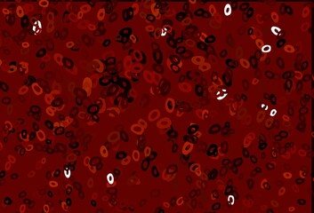 Dark Red vector layout with circle shapes.