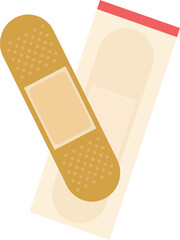 シンプルなバンソウコウのイラスト