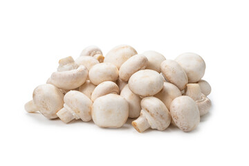 Champignon mushroom isolated on white background.